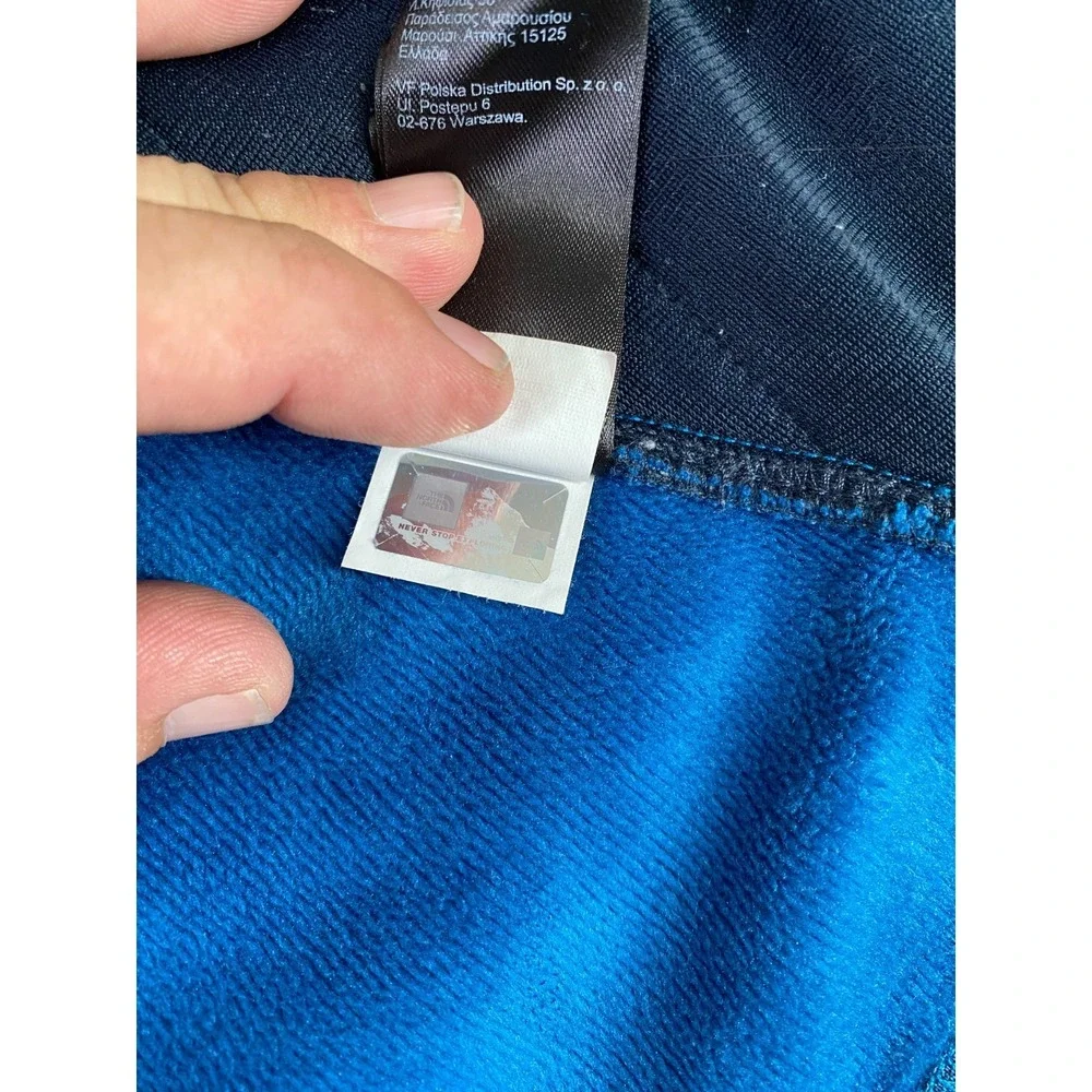 The North Face Fleece Jacket Mens XL Blue NF0A2RDJ Space Dye Full Zip